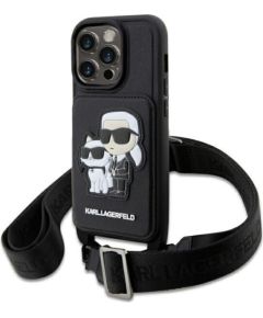 Karl Lagerfeld KLHCP14LCSAKCPMK Aizmugurējais Apvalks Priekš Apple iPhone 14 Pro