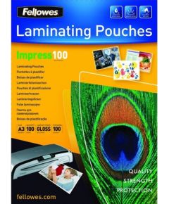 Fellowes 5452003 100 µ, A3, 100 pcs Laminating pouch