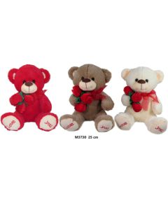 Sun-day Lācis ar ziedu LOVE YOU 25 cm M3730