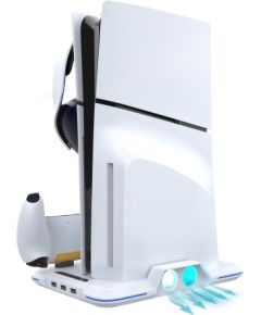 iPega P5S020W RGB Зарядочная Станция + Охлаждение для Игрового Пульта PS5