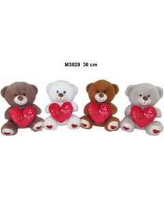 Sun Day Плюшевый мишка 30 cm (M3820) разные с сердечком LOVE 170460