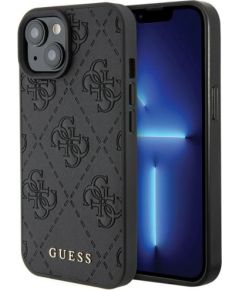 Guess PU Quilted 4G Classic Case Aizsargapvalks Priekš Apple iPhone 15 Pro