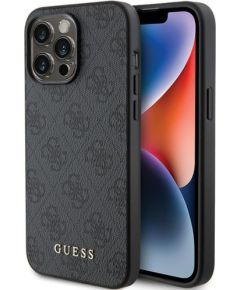 Guess PU 4G Metal Logo Case Защитный Чехол для Apple iPhone 15 Pro