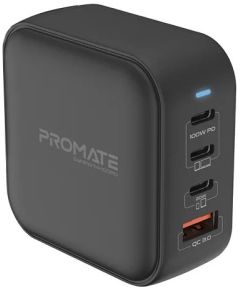 Promate GaNPort4-100PD GaNFast™ Tīkla lādētājs ES/ASV/AK/AUS