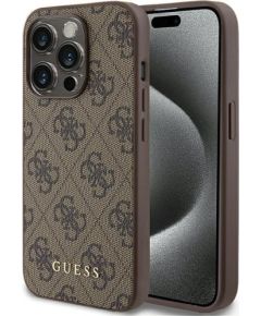 Guess 4G Metal Gold Logo Back Case Защитный Чехол для Apple iPhone 15 Pro