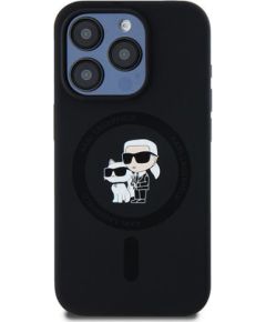 Karl Lagerfeld KLHMP13LSCMKCRHK iPhone 13 Pro | 13 6.1" czarny|black hardcase Silicone Karl & Choupette MagSafe