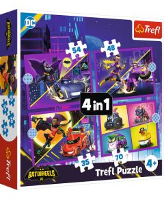 TREFL BATWHEELS Pužļu komplekts 4 in 1