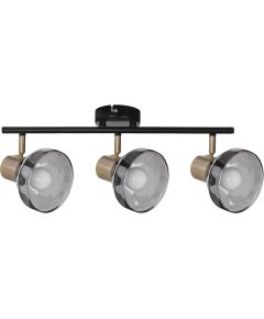 Activejet LISA triple spotlight black-gold ceiling wall lamp E14 wall lamp for living room