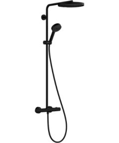 Hansgrohe dušas sistēma Pulsify 260 1 jet ar vannas termostatu Ecostat Fine un rokas dušu 3 jet, matt black