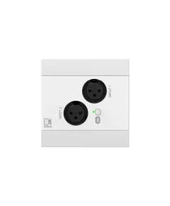 Audac NWP220/W Network input panel - 2 x XLR + BT (4 CH)
