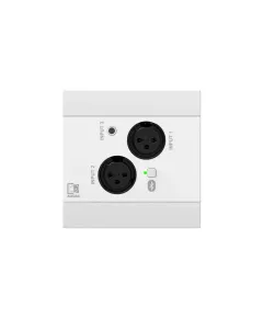 Audac NWP320/W Network input panel - 2 x XLR + 3.5 mm jack + BT (4 CH)