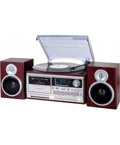 Gramofon Trevi Wieża Trevi TT1072 DAB retro/gramofon/CD/kaseta/BL wood