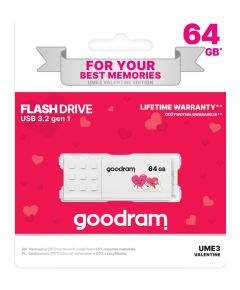 Zibatmiņa GoodRam Valentine 64GB White