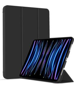 iLike Tri-Fold Экологичная Кожаная Подставка Apple iPad Pro 11'' (2024) 5-го поколения Черная