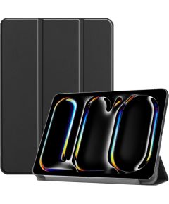 iLike Tri-Fold Eko-Auduma Statīva Maks Apple iPad Pro 13'' (2024) 7. paaudze Melns