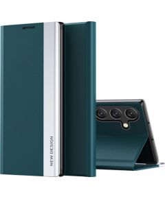 Fusion Sleep PRO eko ādas grāmatveida maks Samsung A36 zaļš