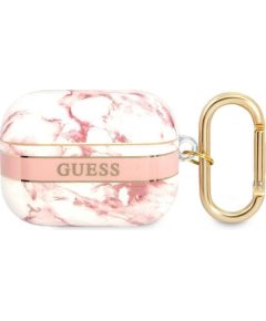 Guess GUAPHCHMAP AirPods Pro cover różowy|pink Marble Strap Collection
