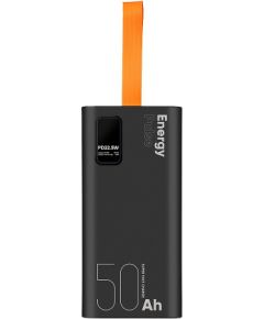 OBAL:ME EnergyPulse Powerbank 50000mAh 22,5W melns