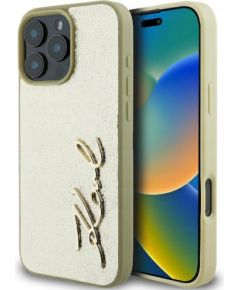 Karl Lagerfeld Metal Signature Aizsargapvalks priekš Apple iPhone 16 Pro