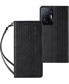 Fusion Magnet Strap grāmatveida maks + aukliņa Samsung A136 Galaxy A13 5G | A04S melns