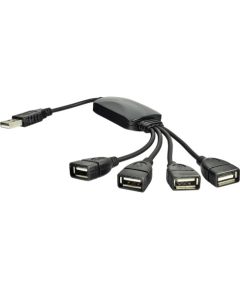 Akyga Хаб USB AK-AD-13 2.0 4 порта черный 15 см