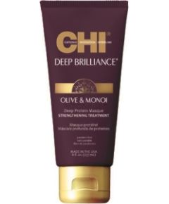 Strenghtening Treatment CHI Deep Brilliance Olive & Monoi Deep Protein Masque 237 ml Matu kopšana