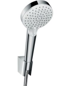 Hansgrohe rokas dušas komplekts Crometta 100 Vario, Comfortflex 1600 mm, EcoSmart 9 l/min, balts/hroms