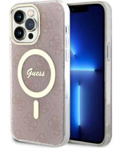 Guess GUHMP13XH4STP iPhone 13 Pro Max 6.7" różowy|pink hardcase 4G MagSafe