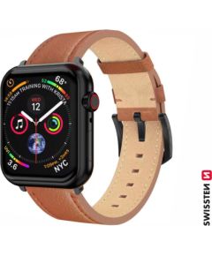 Swissten Кожаный Ремешок Для Apple Watch 42 / 44 / 45 / 49mm