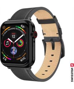 Swissten Кожаный Ремешок Для Apple Watch 42 / 44 / 45 / 49mm