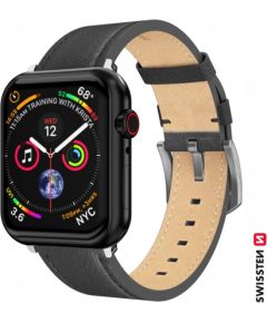 Swissten Кожаный ремешок Apple Watch 42 / 44 / 45 / 49mm