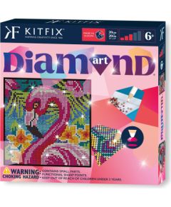 KITFIX Amatniecības komplekts Diamond Art dimantiņu māksla, Flamingo