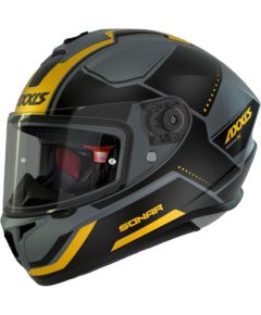 Axxis Helmets, S.a Draken SONAR (XS) C3 BlackYellowMat ķivere