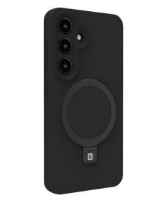 Evelatus Samsung  Galaxy S25 Premium Magnetic with Stand Soft Touch Silicone Case Black