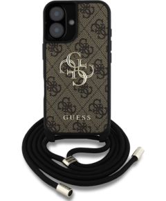 Guess PU 4G Metal Logo Crossbody Strap Case Защитный чехол для Apple iPhone 16