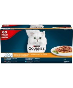 PURINA Gourmet Perle Mini fillets in sauce - wet cat food - 60x85g