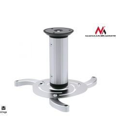 Maclean MC-515 Quality Ceiling Projector Mount Bracket Universal Silver Max 10KG