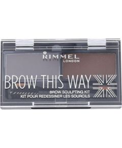 Rimmel London Brow This Way 2,4g W / Set and Pallette For Eyebrows
