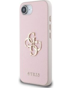 Guess PU Grained 4G Metal Logo Case Aizsargapvalks priekš Apple iPhone 16e