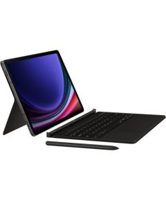 Samsung EF-DX725UBE Book Keyboard Case Maks ar Klaviatūru Priekš Galaxy Tab S9 / S9 FE