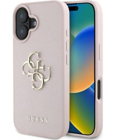 Guess Grained Big 4G Logo Small Classic Logo Aizsargapvalks priekš Apple iPhone 16