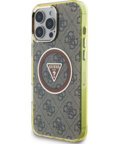 Guess IML 4G Glitter and Triangle Logo MagSafe Защитный чехол для Apple iPhone 16 Pro