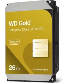 HDD WESTERN DIGITAL Gold 26TB SATA 512 MB 7200 rpm 3,5" WD261KRYZ