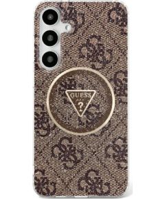 Guess 4G Glitter Triangle Buttons MagSafe Чехол для Samsung Galaxy S25