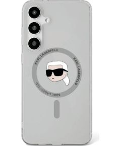 Karl Lagerfeld Button Karl Head Printed Logo MagSafe Aizsargapvalks Priekš Samsung Galaxy S25