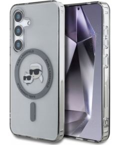 Karl Lagerfeld Button Karl & Choupette Heads Printed Logo MagSafe Чехол для Samsung Galaxy S25