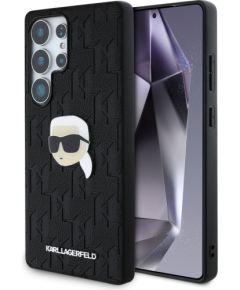 Karl Lagerfeld Leather Monogram Pin Logo Karl Head Aizsargapvalks Priekš Samsung Galaxy S25 Ultra