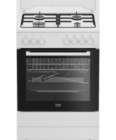 Beko FBST62110DW Gāzes plīts, balta, 60cm