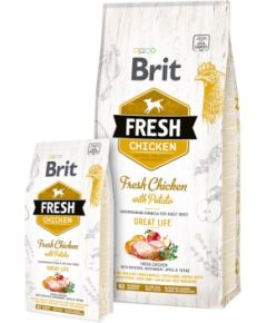 Brit Fresh 12 kg Adult Apple, Buckwheat, Chicken, Potato