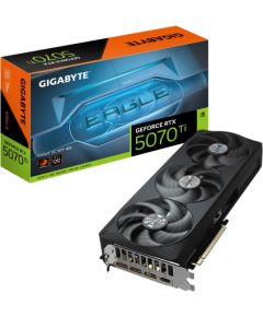 Graphics Card GIGABYTE NVIDIA GeForce RTX 5070 Ti 16 GB GDDR7 256 bit PCIE 5.0 16x Triple slot Fansink 1xHDMI 3xDisplayPort GV-N507TEAGLEOC-16GD1.0